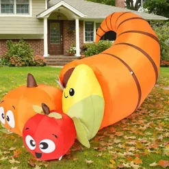 GOOSH 5.5 FT Long Thanksgiving Inflatables Fruit Combo with Built-in LEDs