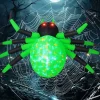 GOOSH 9FT Wide Halloween Inflatable Spider Outdoor Decorations with Built in LED Lights