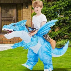 GOOSH Inflatable Dinosaur Halloween Party Cosplay Costumes for Kids and Adults