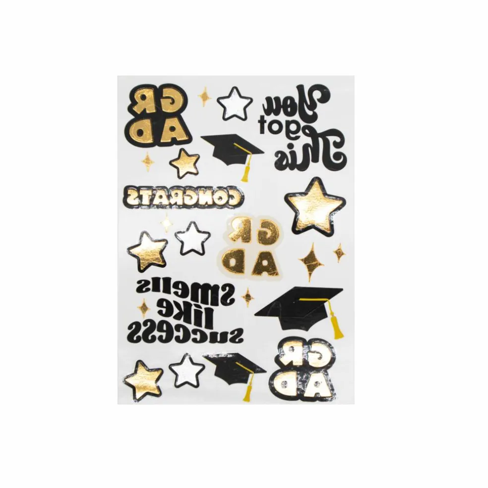 Graduation Temporary Tattoos, 23ct.