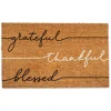 Grateful Thankful Blessed Doormat