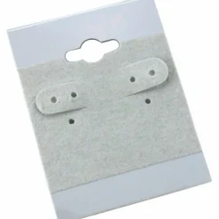 100 Gray Hanging Earring Cards 2 Inch Jewelry Display
