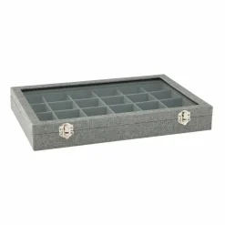 Gray Jewelry Tray with Lid By Bead Landing™