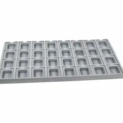 3 Gray 32 Slot Puff Earring Cards Showcase Display Tray Inserts