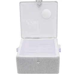 Gray Square Sewing Basket by Loops & Threads®