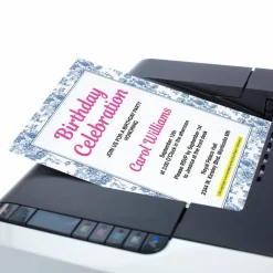 Great Papers! Blue Toile Floral Letterhead, for Invitations, Announcements and Personal Messages, Printer Friendly 8.5”x11”, 50 Pack