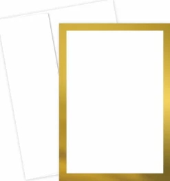 Great Papers! Flat Card Invitation and Envelopes, 5.5" x 7.75", White, Printer Compatible, 100 Invitations/100 Envelopes