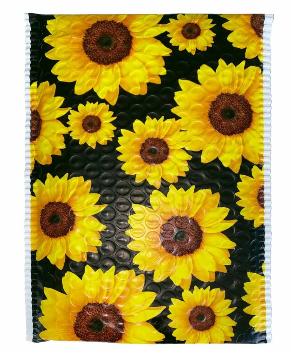 Great Papers! Mailer, Bubble, Sunflowers, Poly Tear and Moisture Resistant, 6" x 9", 50 count