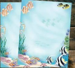 Great Papers! Sea Life Stationery Letterhead, Invitations and Announcements, Printer Friendly, 8.5"x11", 80 Pack