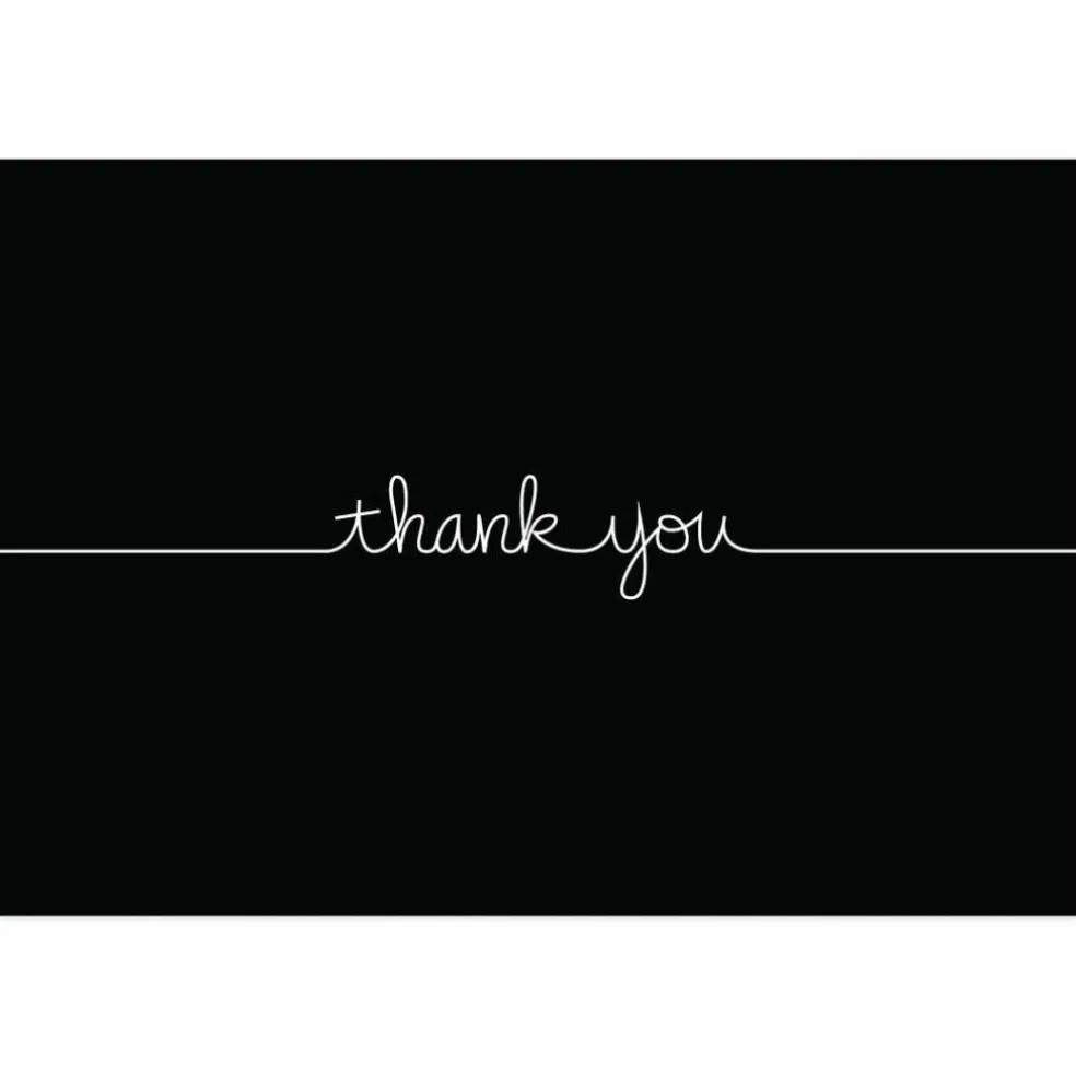Great Papers! Thank You Note Card and White Envelope, Grace, 4.75" x 3.375"(folded), 50 count