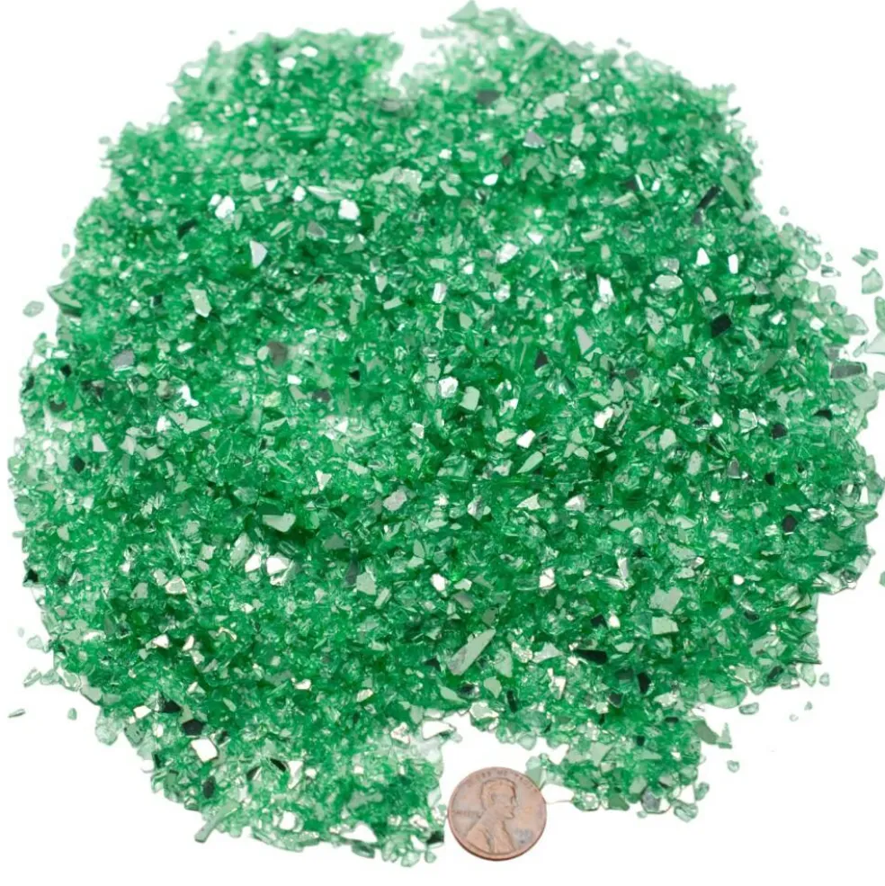 Green Apple Reflective Crushed Glass
