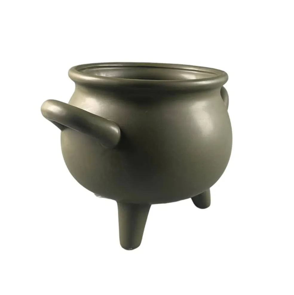 Green Ceramic Cauldron by Ashland®