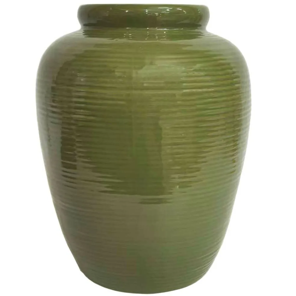 8.25" Green Ceramic Vase by Ashland®