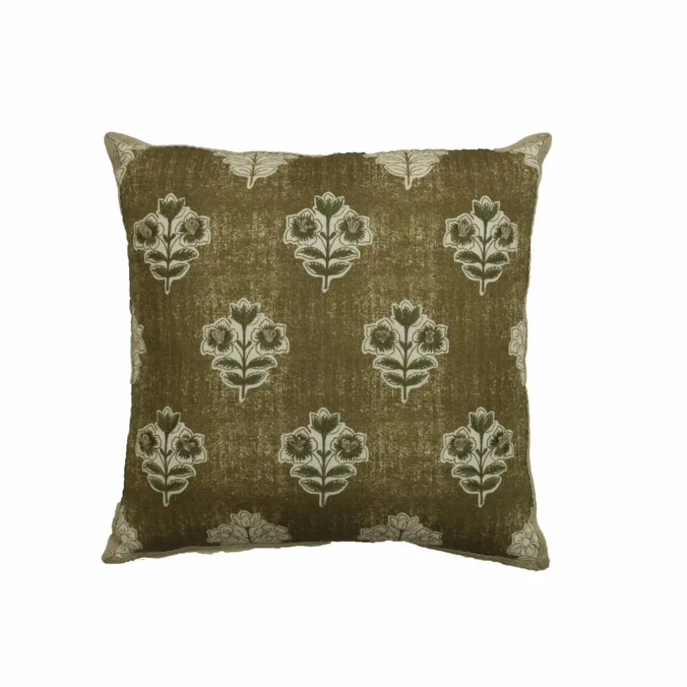 18" Green Floral Pillow by Ashland®