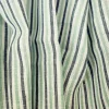Green-Gray-White Spence Bryson Striped Irish Linen Woven Fabric By the Yard