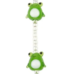 Green Lampwork Glass Frog Beads by Bead Landing™