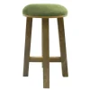 18" Green Mango Wood Stool by Ashland®