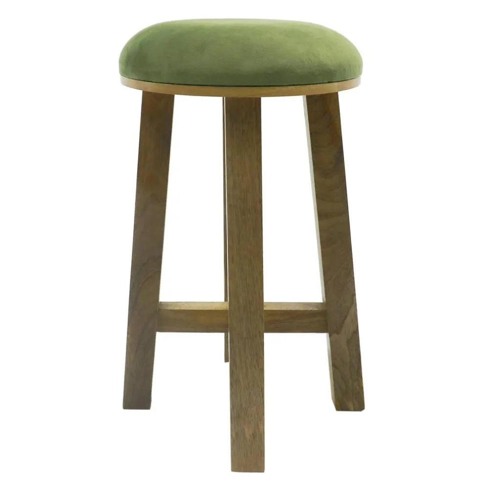 18" Green Mango Wood Stool by Ashland®