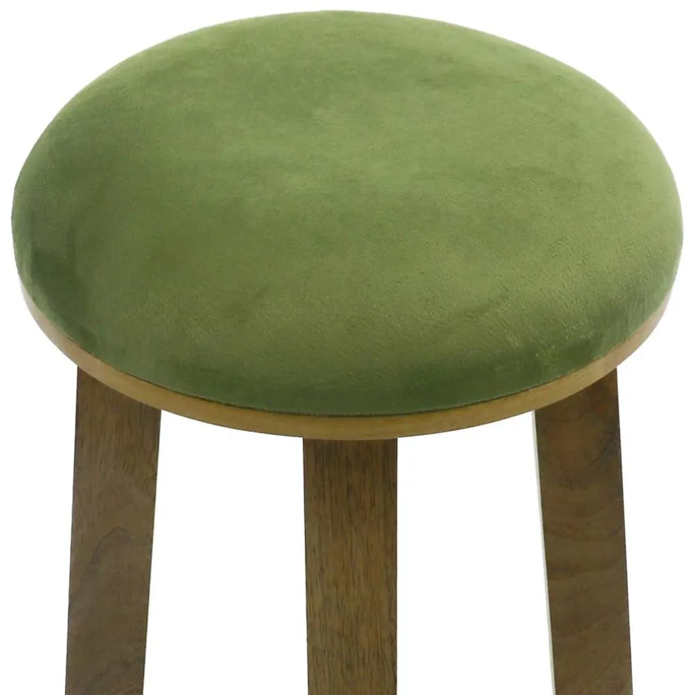 18" Green Mango Wood Stool by Ashland®