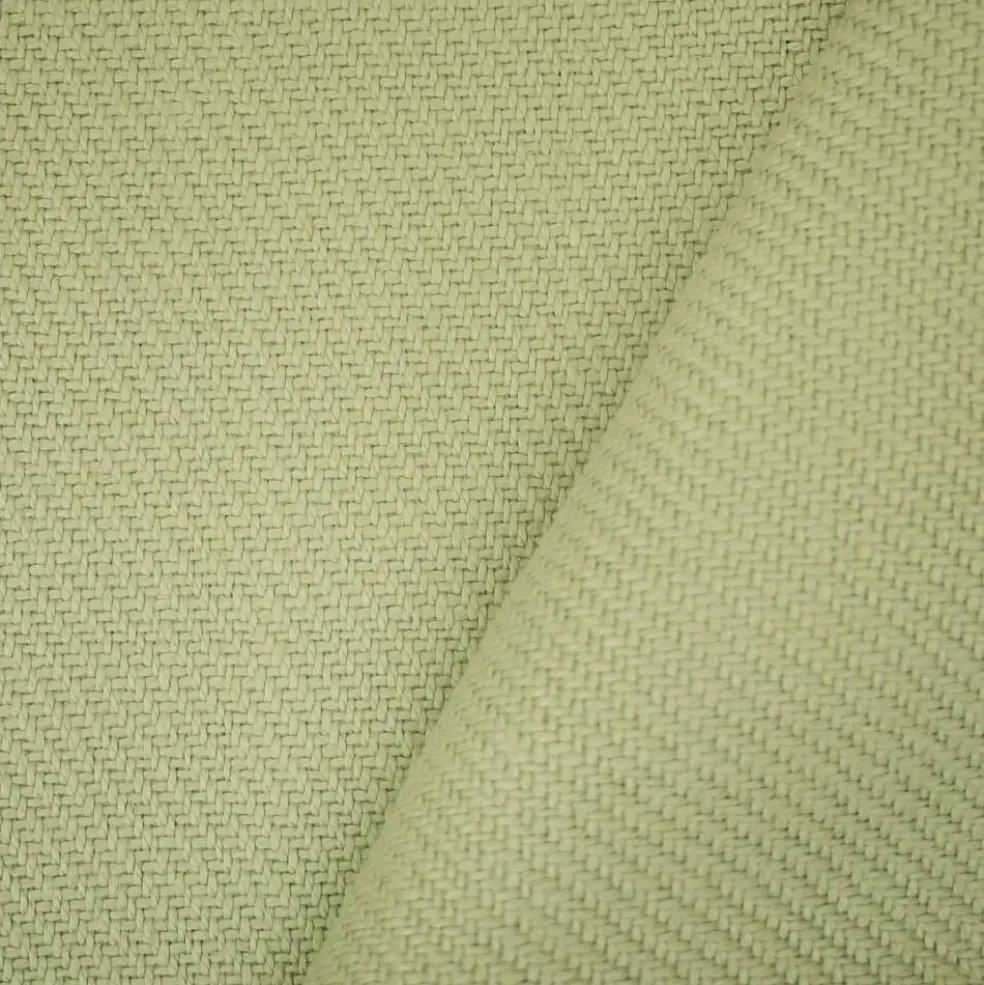 Green Moygashel Twill Irish Linen Solid Woven Home Decorating Fabric By the Yard