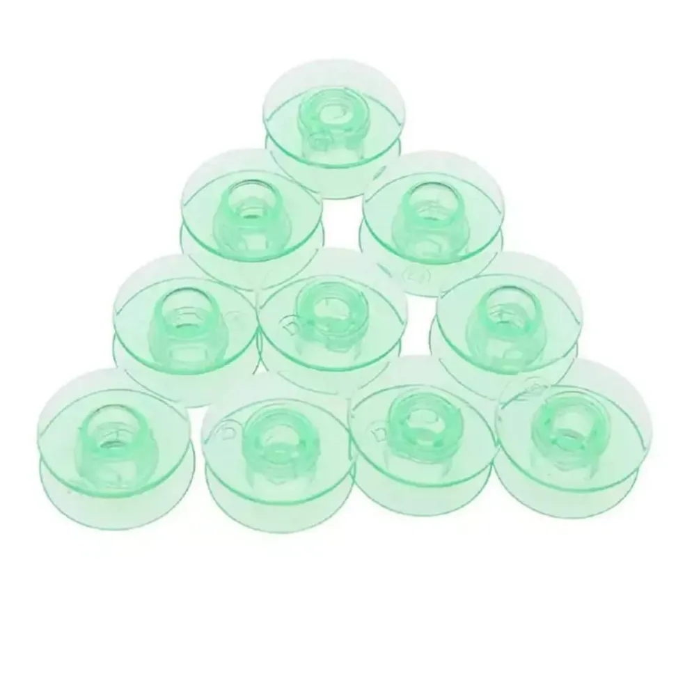 Green Plastic Sewing Machine Bobbin for Viking Machines Durable Non OEM