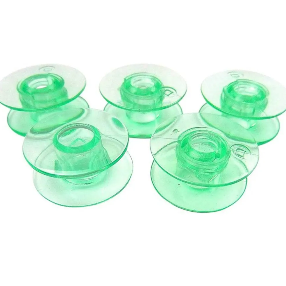 Green Plastic Sewing Machine Bobbin for Viking Machines Durable Non OEM