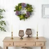 24" Green & Purple Hydrangea Wreath
