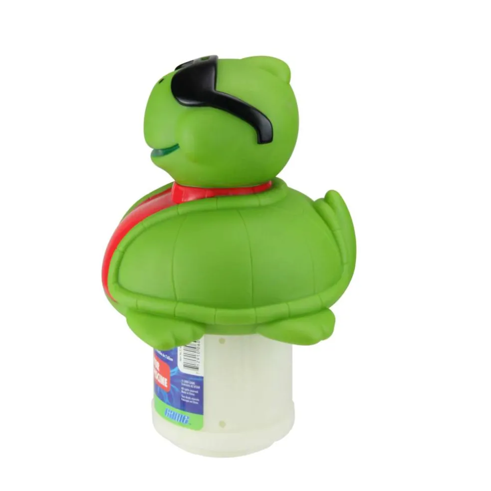 11.5" Green Turtle with Sunglasses Floating Pool Chlorine Dispenser