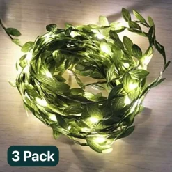 Green Vine Fairy Light Curtain 96 LEDS For Christmas