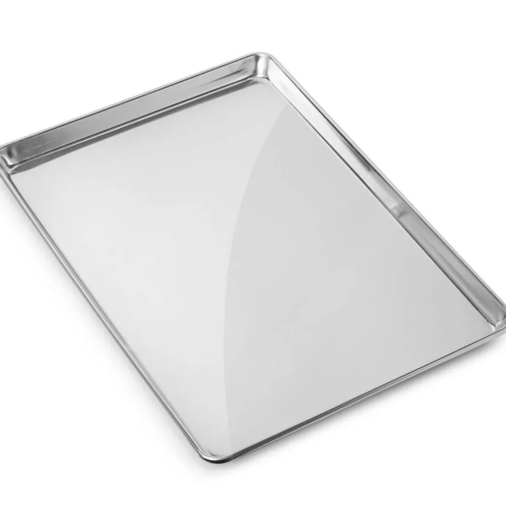 GRIDMANN Commercial Grade Aluminium Cookie Sheet Baking Tray - 6 Pans
