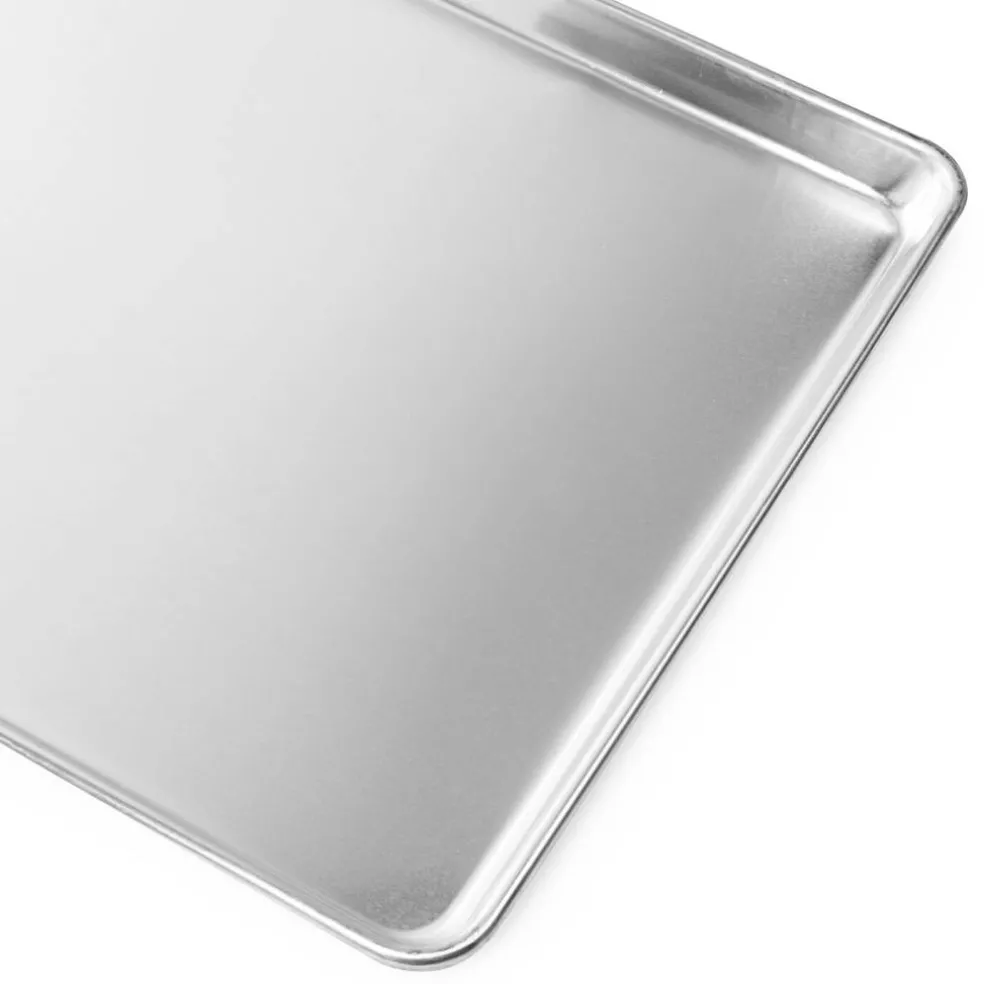 GRIDMANN Commercial Grade Aluminium Cookie Sheet Baking Tray - 6 Pans