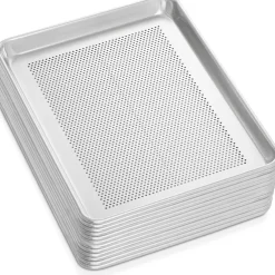 GRIDMANN Commercial Grade Aluminum Cookie Sheet Baking Tray - 12 Pans