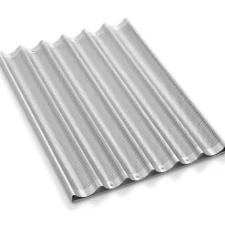 GRIDMANN 18" x 26" Commercial Aluminum Baguette Pan, Perforated French Bread Loaf Baking Pan