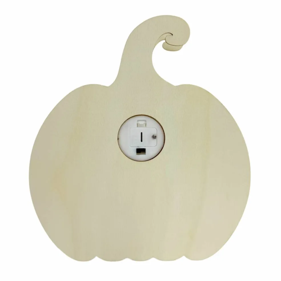 7" Grinning Jack-o'-Lantern DIY LED Wood Décor by Make Market®