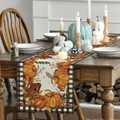 210 GSM Fall Table Runner Home Party Decor 13x48 Inch