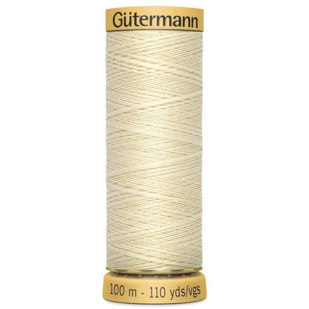 Gütermann 110yd. Natural Mercerized Cotton Thread