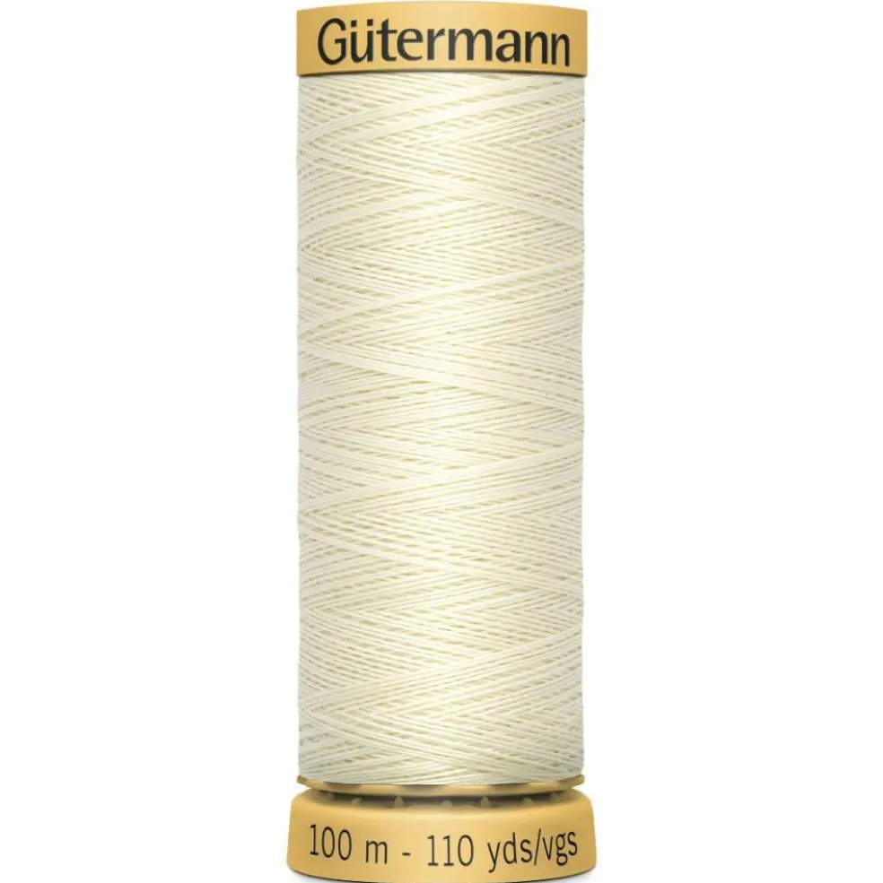 Gütermann 110yd. Natural Mercerized Cotton Thread
