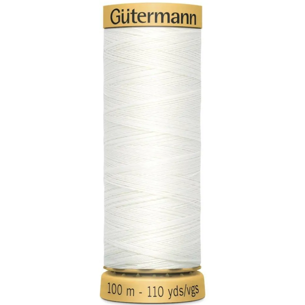 Gütermann 110yd. Natural Mercerized Cotton Thread