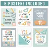 Hadley Designs 11" x 14" Boho Math Bulletin Board Classroom Décor Posters Set
