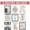 Hadley Designs 11" x 14" Colorful Dark Calming Corner & Feelings Chart Posters Set