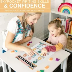 Hadley Designs 11" x 17" Retro Parts of Speech Language Arts and Grammar Laminated Posters Set