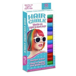 Hair Coloring Chalk, 12 Colors