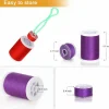 HAITRAL® 21 Color Radiant Cotton Sewing Thread And Bobbins Set