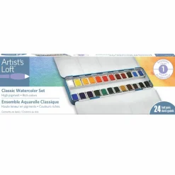 24 Half Pans Classic Watercolor Set by Artist's Loft™