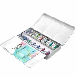 12 Half Pans Iridescent Watercolor Set by Artist's Loft™
