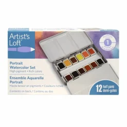 12 Half Pans Portrait Watercolor Set by Artist's Loft™