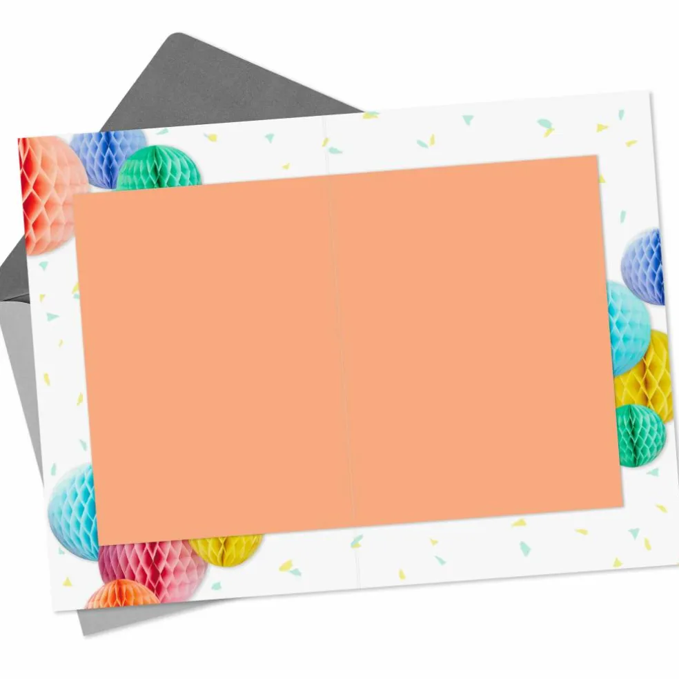Hallmark Yay Gold Balloons Blank Card