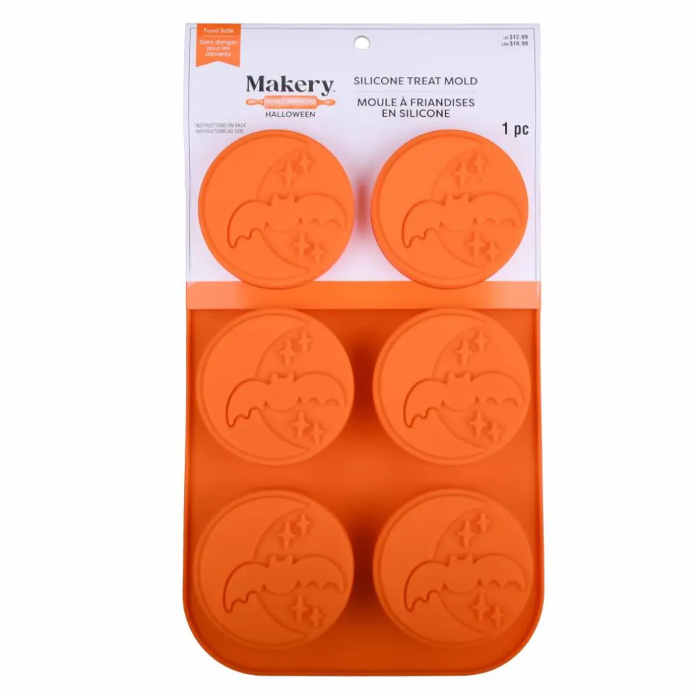 Halloween Bat with Moon & Stars Silicone Treat Mold by Makery™