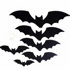 Halloween Black Bats Paper Fan Wall Décor by Celebrate It™