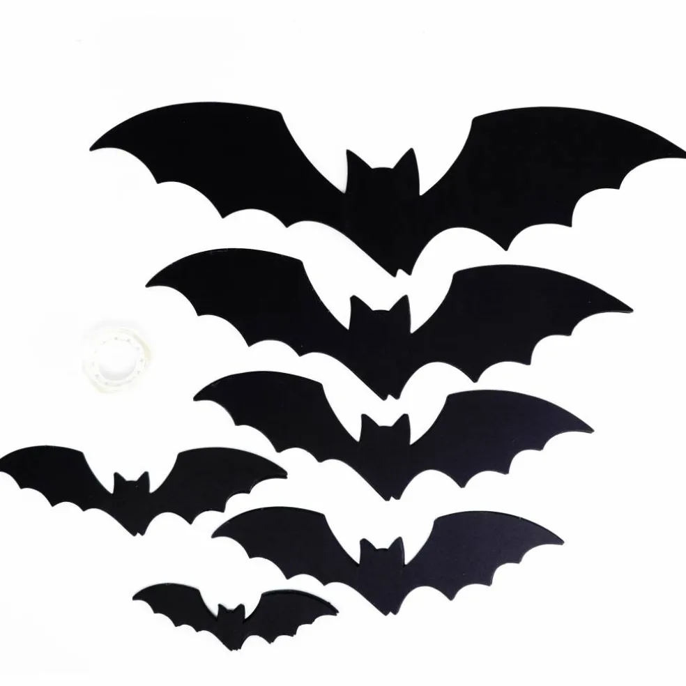 Halloween Black Bats Paper Fan Wall Décor by Celebrate It™